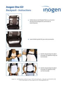 Inogen One G3 Backpack