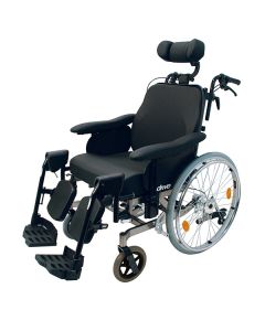 Multifunction wheelchair Multitec (Seat width 39 cm with drum brake) | Crash Tested | ISO 7176-19| Aluminium | Black & Grey Colour