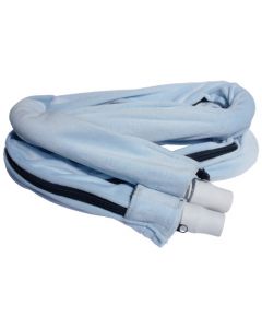 Sunset Healthcare Solutions Comfort CPAP Tubing Cover with Zipper - Velour, Light Blue