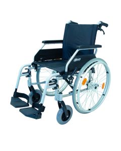 Lightweight Aluminium Wheelchair Litec 2G (Seat width 50 cm) | Crash Tested | ISO 7176-19| Black & Grey Colour